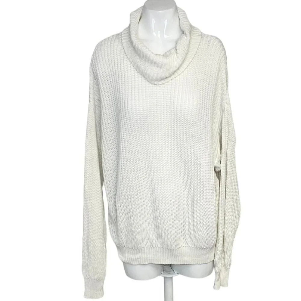 Revolve Lovers + Friends Cowl Neck  Knit Oversized Sweater Size XS